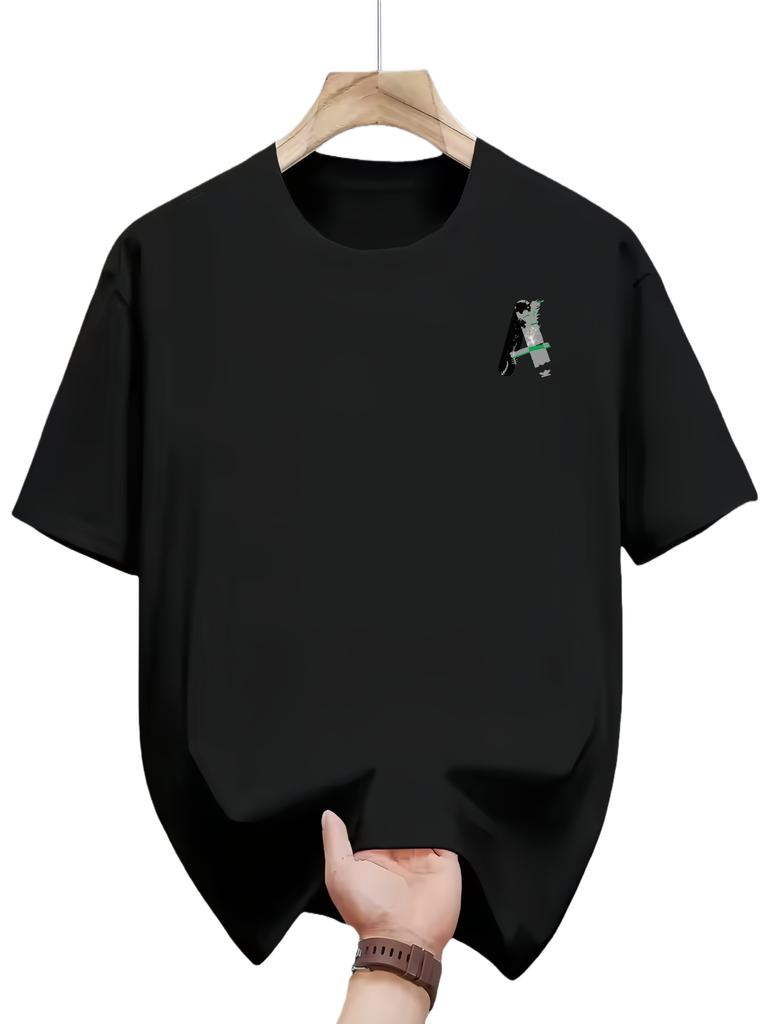 Mens Casual Summer Tshirt Suitable for Daily Wear with Short Sleeves and Round Neckline Design