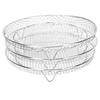 Fryer Accessories 3 Layer Fryer Rack 304 Stainless Steel Dehydrator Rack Detachable Round Grill Rack Dishwasher Safe