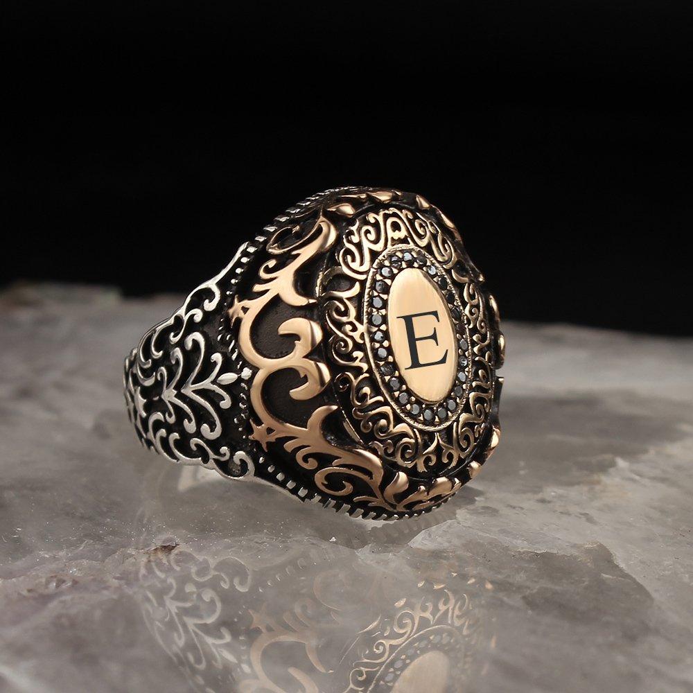 

Harf Yazılı 925 Ayar Erkek Gümüş Yüzük 10