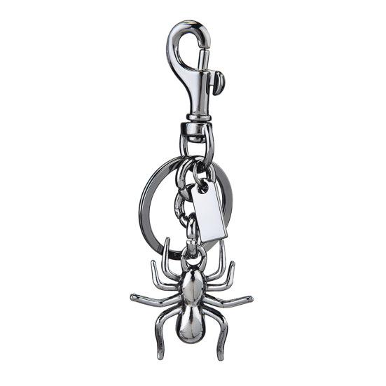 

Keychain Pendant High-Gloss Spider Design Alloy Key Chain with Lobster Clasp Key Ring Polished срібний