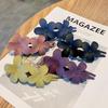 Matte Flower Hair Clip: Versatile Women's Duckbill Accessory for Updos