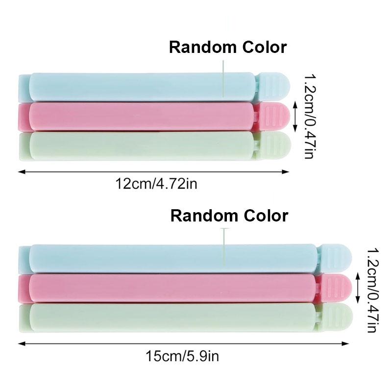Food Snack Sealing Clip 12/15.5cm Plastic Chip Clips for Food Packages Curved Design Sealing Bag Clips Sealing Food Bag Clips