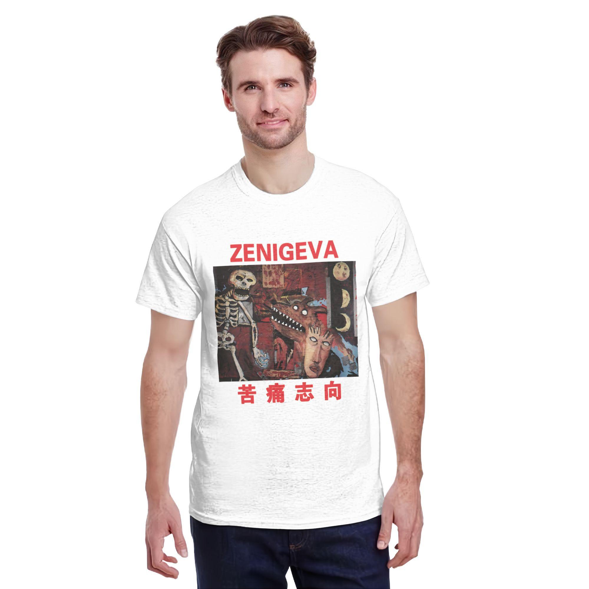 

New 2025 yaer Aspirations through Pain Eerie Artwork Blending Macabre Figures for a Provocative t shirt men sleeve shirt S