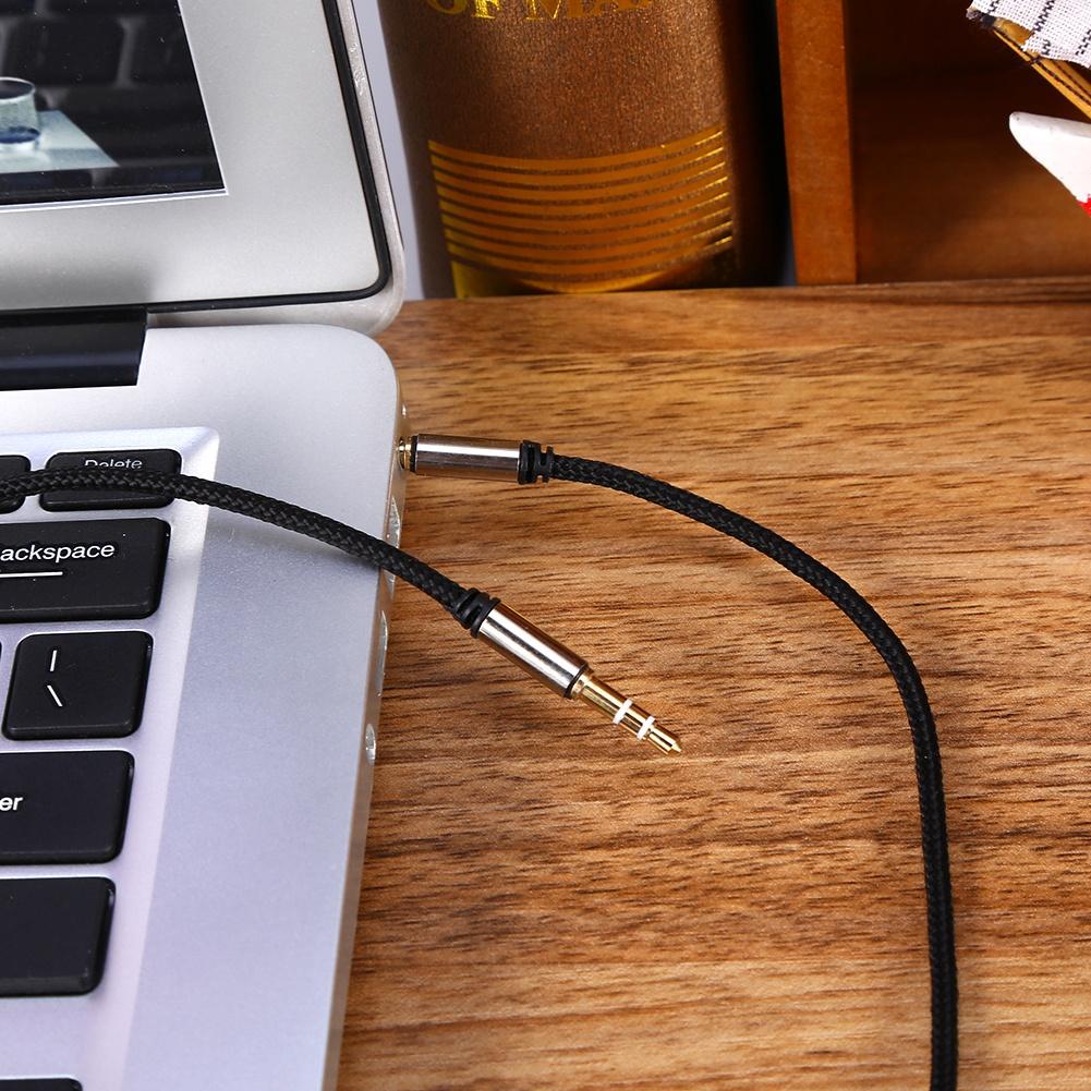 Audio Cable Adapter Jack 3.5mm AUX Cable Male to Male Car Auxiliary Cord Stereo Cable