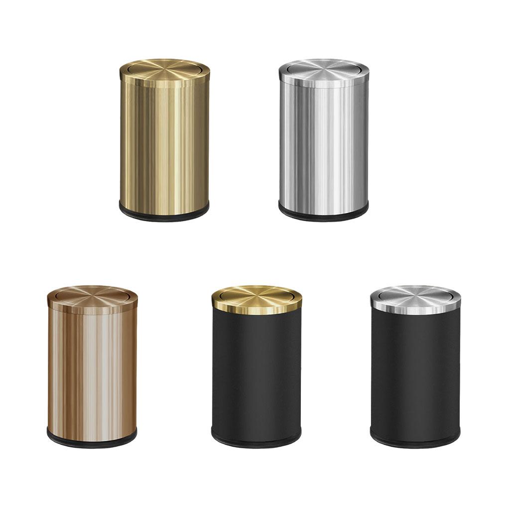 Stainless Steel Garbage Can With 9L Capacity - Durable And Rust-proof Steel Trash Trash Cans
