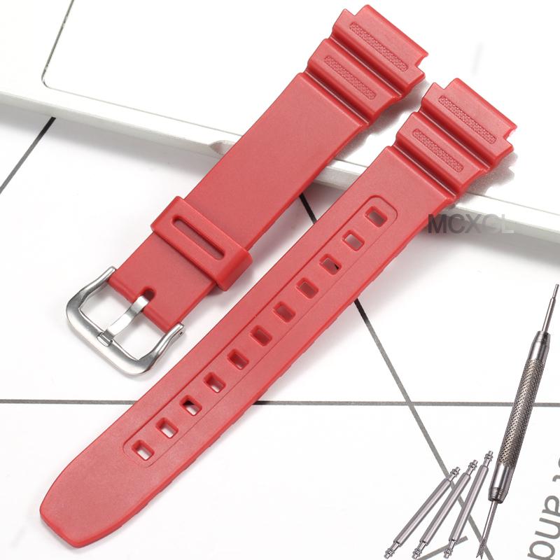 18mm Resin Replacement Strap For Casio F91W F108WH AE1200WH AE-1300WH W800H AE1000W F105W Mens Womens Watch Band Accessories