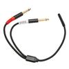 3.5mm To Dual 1 4 Inch Sound Splitter Cable 1 8 Stereo Female To Dual 6.35mm Mono Male Sound