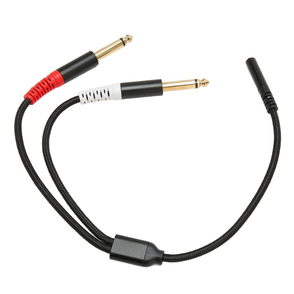 3.5mm To Dual 1 4 Inch Sound Splitter Cable 1 8 Stereo Female To Dual 6.35mm Mono Male Sound