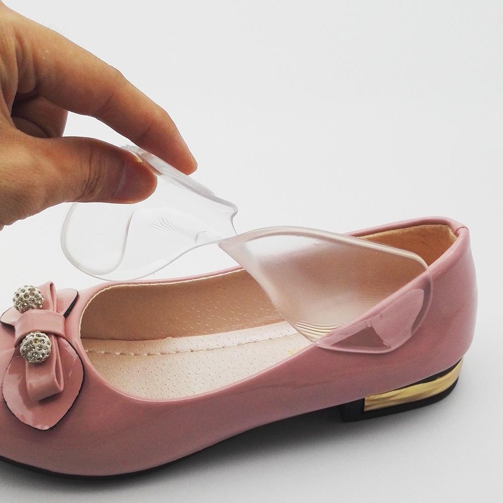 Transparent Non-Slip T-Shaped Silicone Heel Pads & Anti-Friction Insoles
