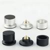 ABUL-4er-Set Füße Lautsprecher Spikes Fußpolster KTV Bühnenlautsprecher Aluminium Isolation HIFI Ständer Schwarz