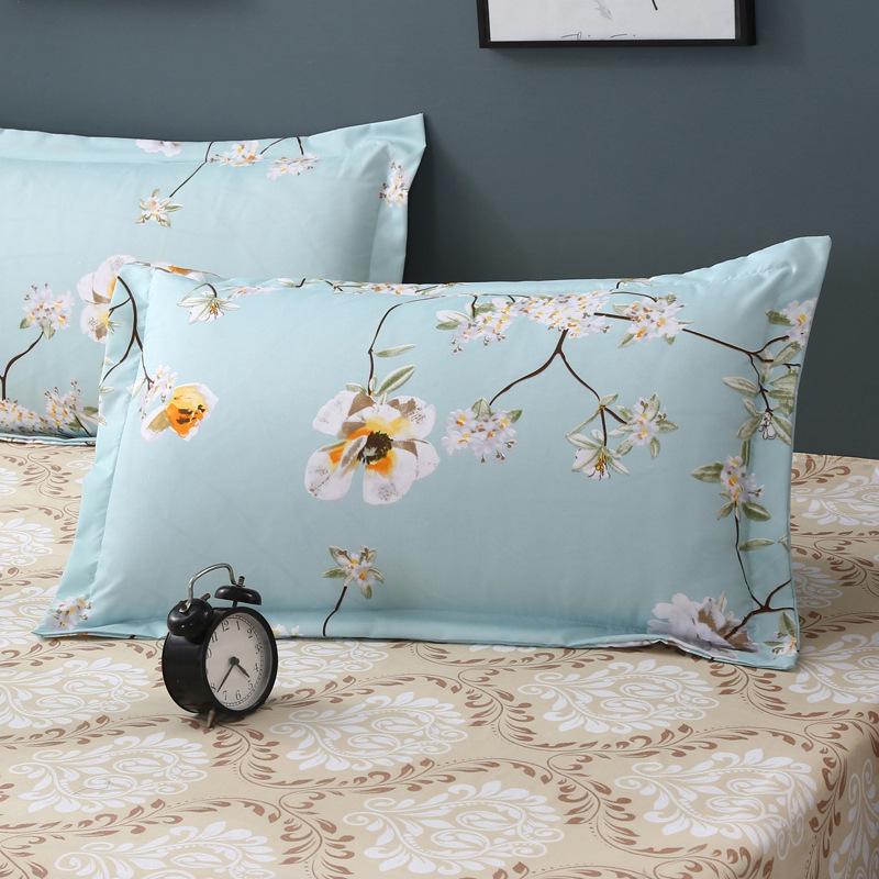 Aloe Vera Cotton Printed Pillowcase Pair, Standard Size 48x74 Cm