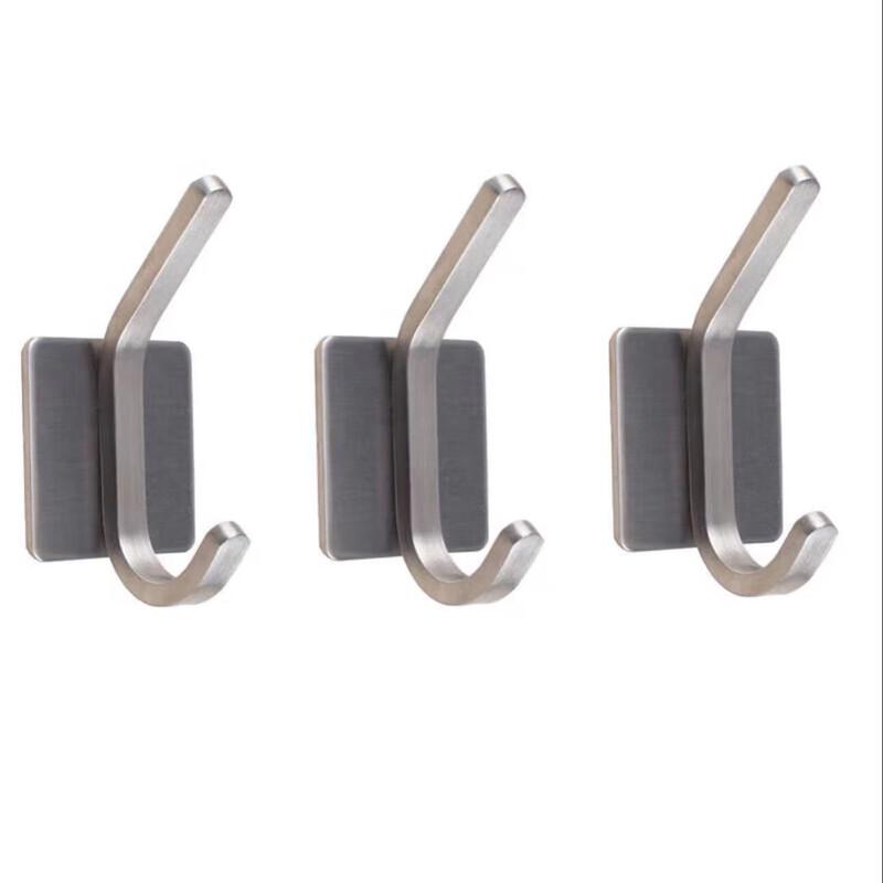 Punch-Free Stainless Steel Adhesive Hooks