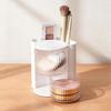 Multilayer Rotating Pen Organizer Clear Compartments Large Desk Cosmetic Storage For Home Office Student Use
