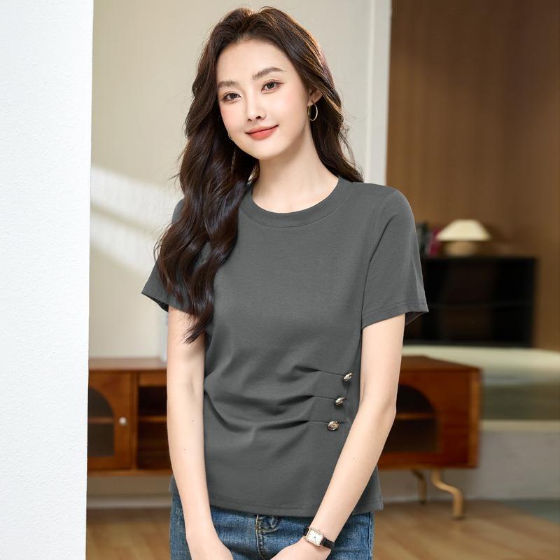 Summer Women's Hundred Slim Short Sleeve T-Shirt