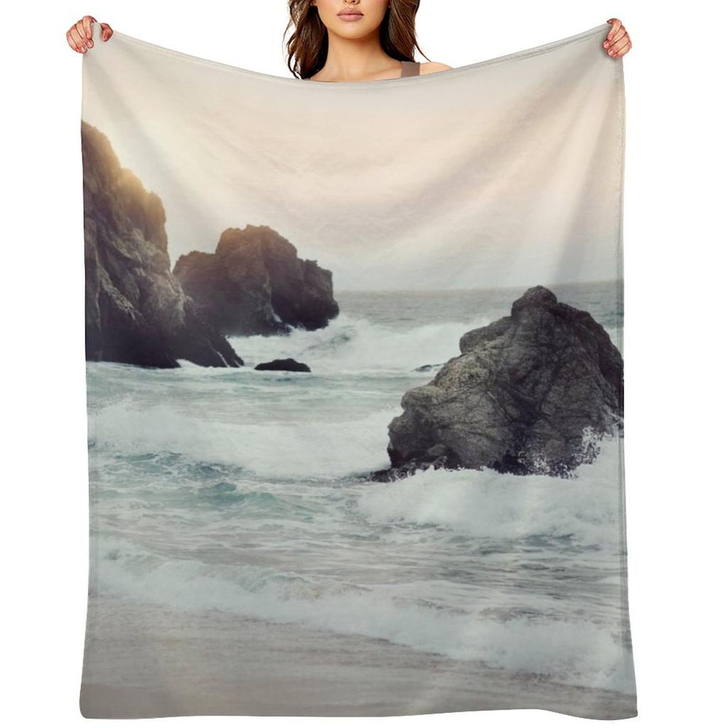 West Coast Beach Throw Blanket Single for Babies Luxury Designer for Winter Blankets