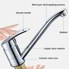 Bathroom Washbasin Kitchen Sink Faucet Zinc Alloy Short Body 360° Rotatable Cold Water Mixer Tap