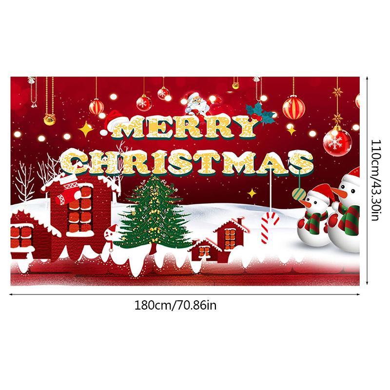 2024 Christmas Background Decorations For Home Xmas Party Banner Ornaments Navidad Noel Natal Gifts New Year 2025 Photo Backdrop
