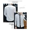 Chemise décontractée à manches courtes rayée coupe ample pour jeunes hommes