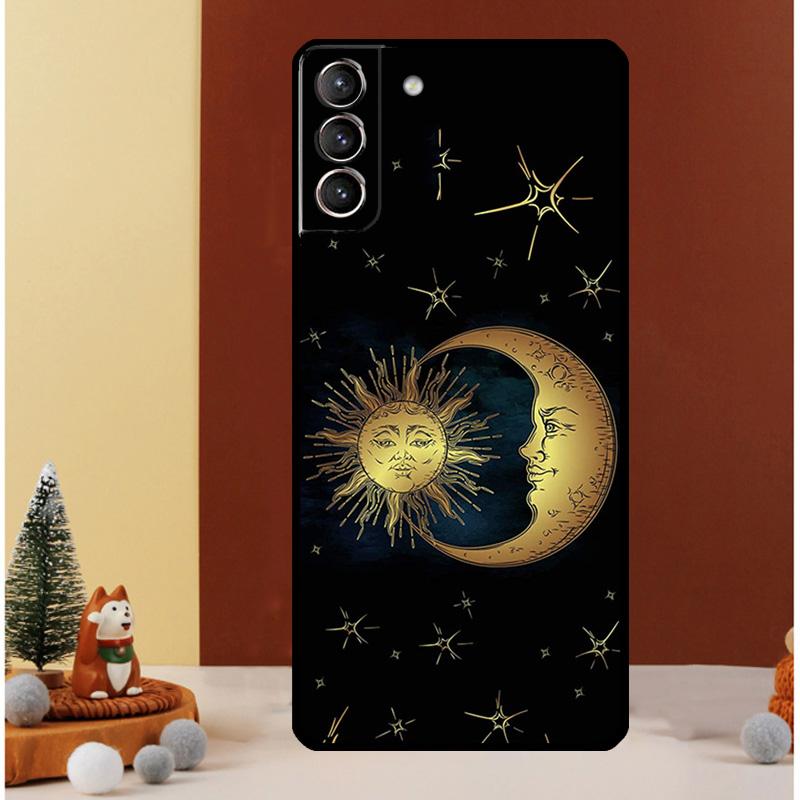 Sun Moons Star Astrological Celestial Case For Samsung Galaxy S23 Ultra S24 S22 Note 20 Ultra 10 Plus S8 S9 S10 S20 S21 FE Cover