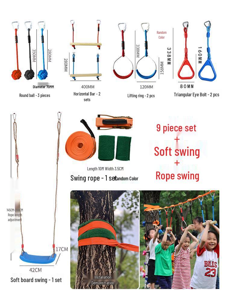 Outdoor Climbing Toys & Swings for Sensory Training and Balance