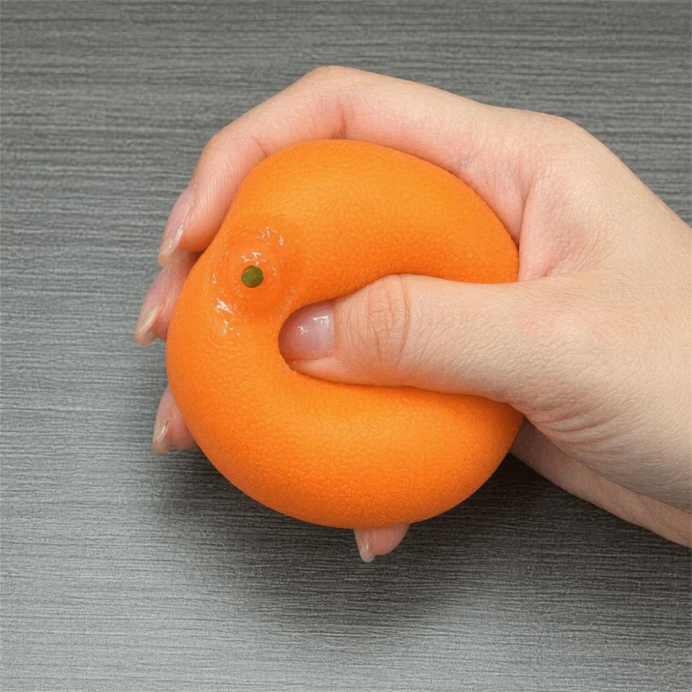 Simulated Orange Stress Relief Toys Moldable Shape Fidget Toys  Stress Relief