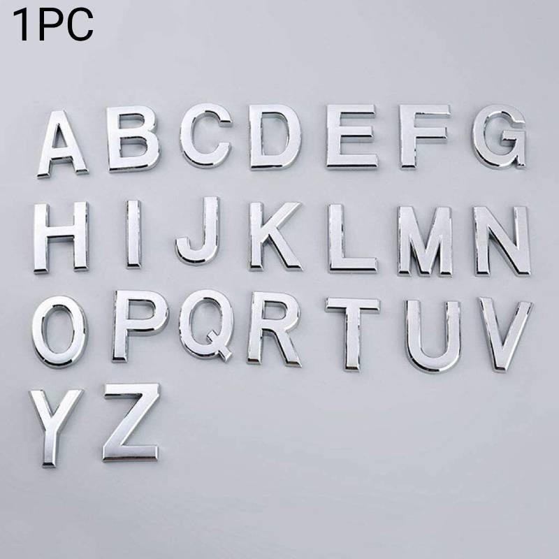 Door Number Plate 5cm Electroplated Abs Resin Silver Gold Bronze Black