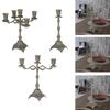 Tapered Candle Holder Farmhouse Decoration Zinc Alloy Church Home Candelabrum for Christmas Party Wedding Kitchen Counter Hotel