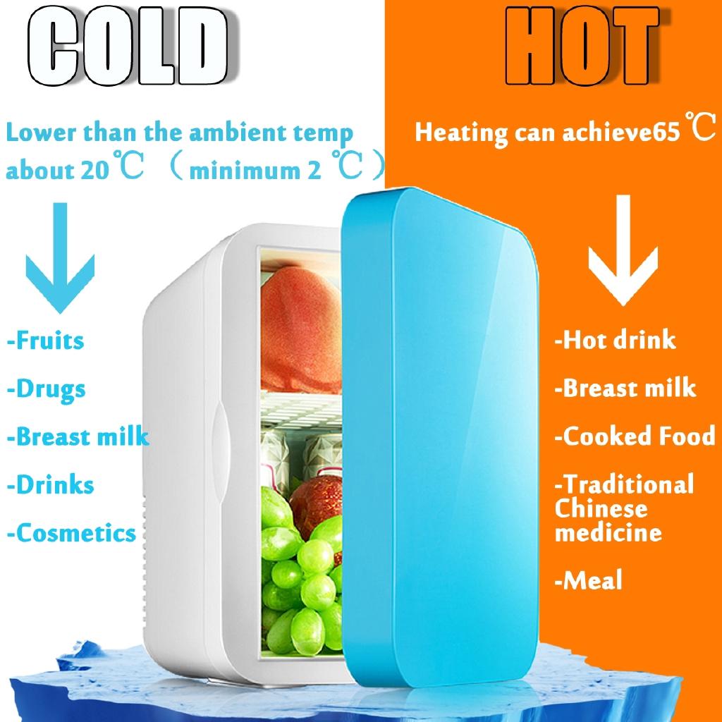 6L Portable Mini Car/Home Refrigerator Cold Heating Fridge Vehicle Travel Warmer Temperature Control Refrigerator