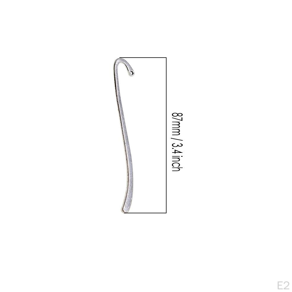 20 kusů kovových záložek Značka knihy s háčkem korálkování šperky nálezy řemesla x 14 mm