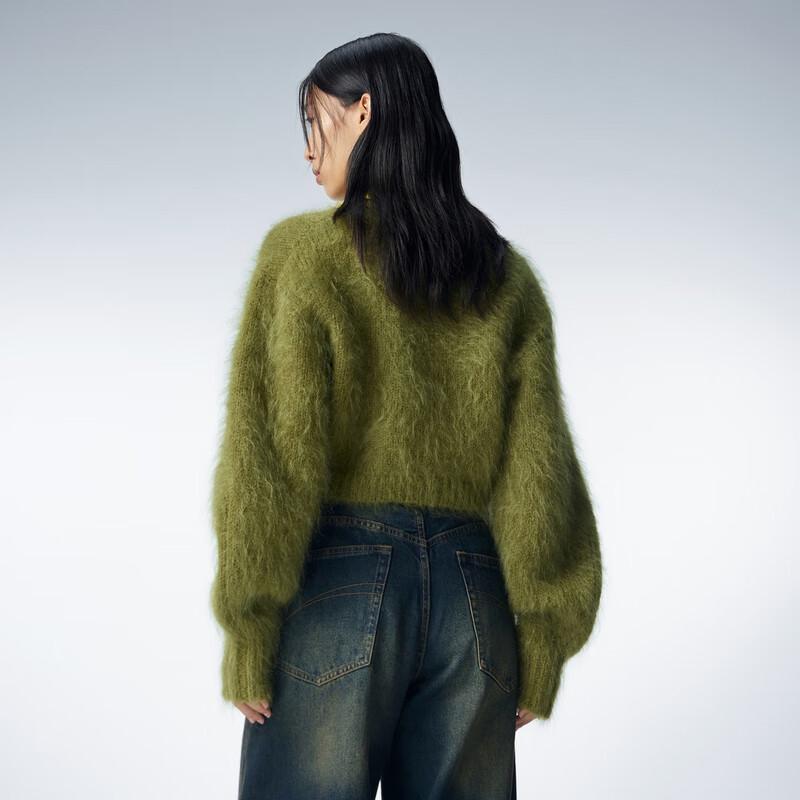 JNBY Women's Mohair Wool Blend Collared Knit Sweater