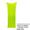 Inflatable PVC Float Recliner: Foldable Striped Swimming Bed
