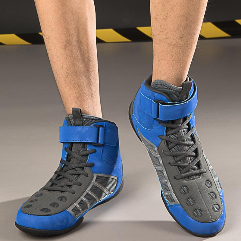 Pánské/dámské boxerské zápasové bojové boty pro teenagery Lehké protiskluzové boty s vláčkem Bojové boty Motocyklové boty