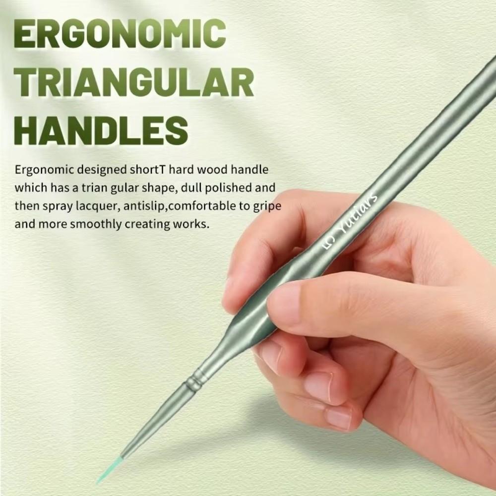 11pcs Acrylic Digital Oil Painting Pen Watercolor Drawing Pen Miniature Paint Brushes  Crafts Models