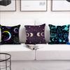 Magic Psychedelic Moon Print Black Cushion Cover Pillow Cover Decoration Room Home Sofa Living Office Car Nordic Simplicity