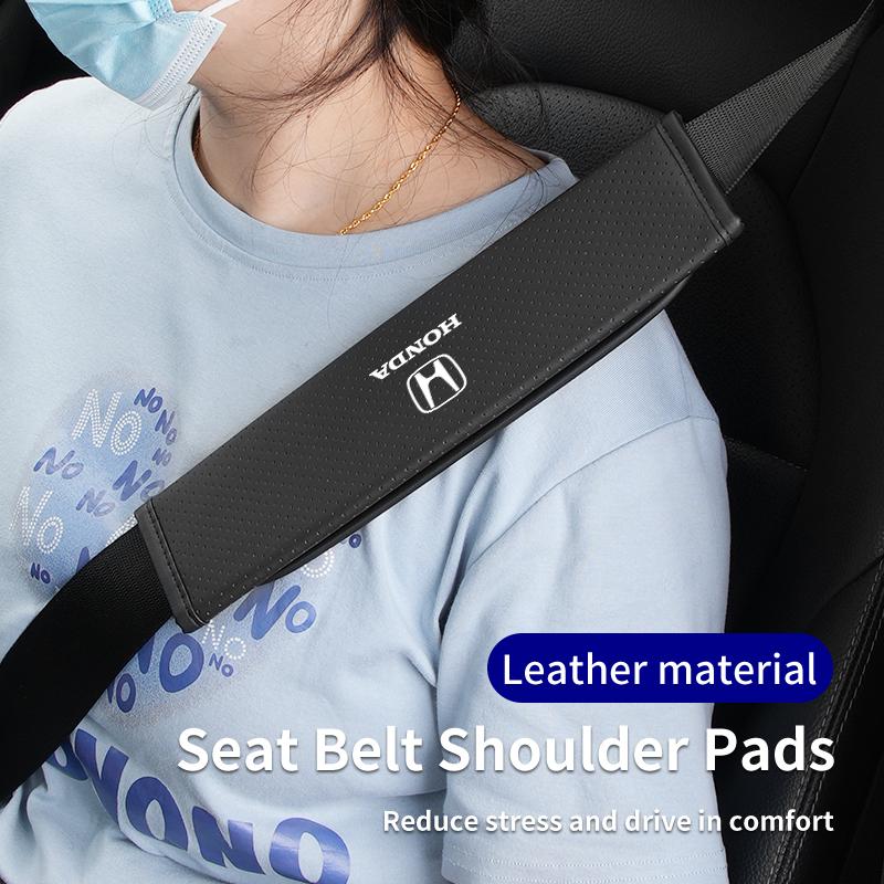 Car Seat Shoulder Pad Seat Belt Buckle Protector Cover Accessories For Honda Civic Accord CRV Fit Jazz Transalp CBR cb500x Od ajj256