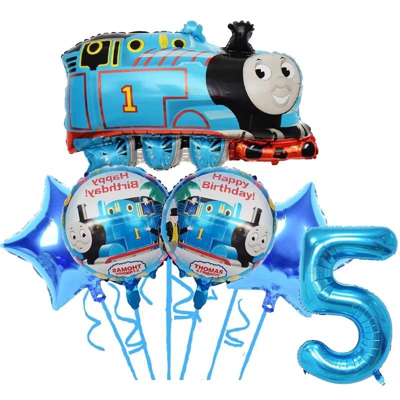 Thomas Trains Theme Party Decorations Thomas Friend Plates Cups Backdrop Balloons Kids Birthday Party Supplies Baby Shower Gifts