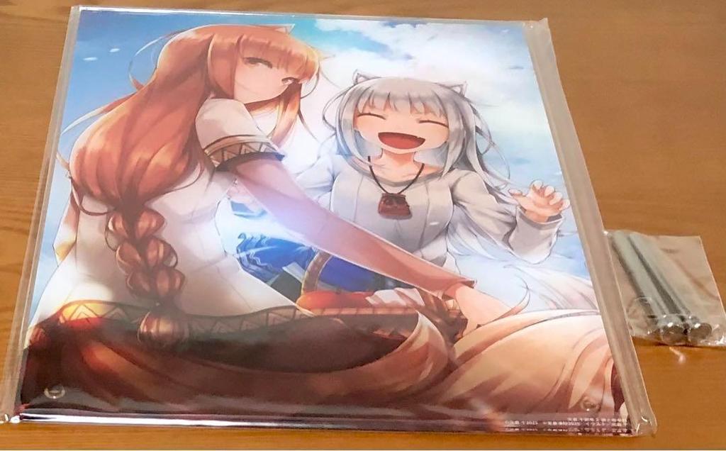 [USED] Ayakura Tou Art Collection 2 Spice and Wolf Gamers Bonus A4 Acrylic Plate