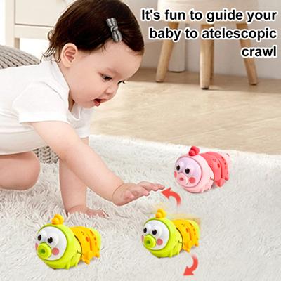 1/4 Adet Kurmalı Tırtıl Sürünen Oyuncak Hareketli Ağız Kıvrılan Solucan Oyuncak Yeni Yürümeye Başlayan Çocuklar Erkekler Kızlar Eğitici İnteraktif Yaylı Kurmalı Hayvan Oyuncak