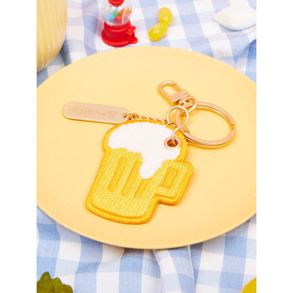 Newstalgia Embroidery Keychain - Beer