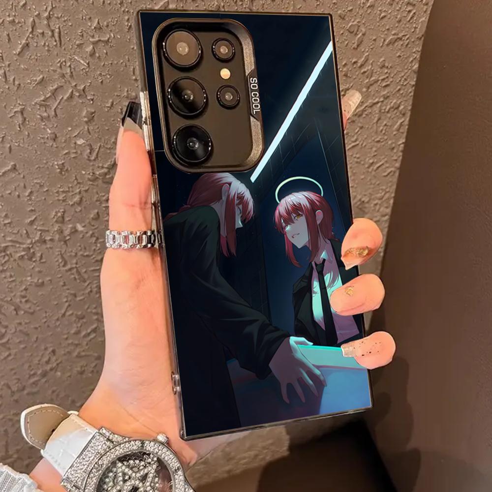Coole Anime M-Makima Handyhülle Für SAMSUNG Galaxy S26 S25 S24 S23 S22 S21 S20 FE Plus Ultra Cover