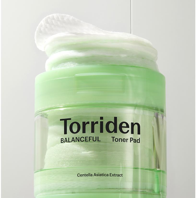 TORRIDEN BALANCEFUL Cica Daily Toner Pad 60ea for Cooling, Calming, Exfoliating Care