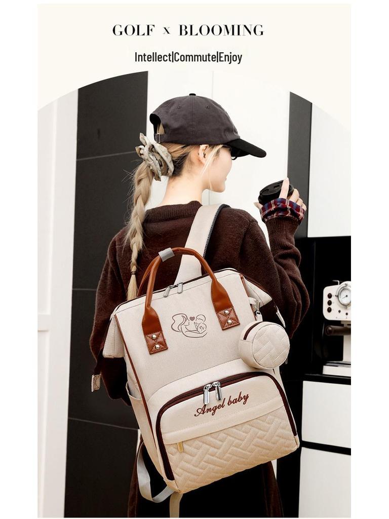 All-Season Large Capacity Multifunctional Mommy Backpack with Multiple Compartments