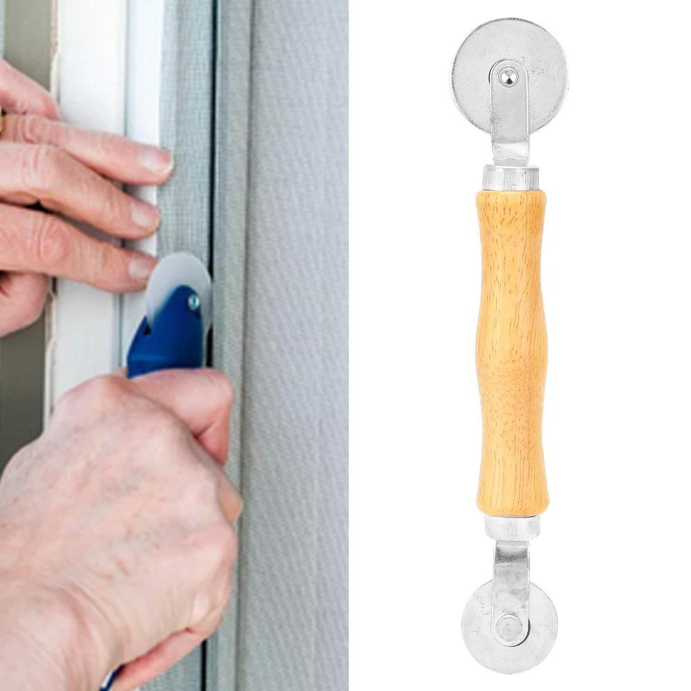 Wood Handle Spline Roller 220*38mm Hand Spline Roller Rolling Tool Door Screen Installation
