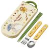 Skater Lunch Box Trio and Made in and Catbus for Boys and TACC2AG Children's Set, Chopsticks, Spoon, Fork, Kids' Cutlery, Antibacterial, Easy-Open