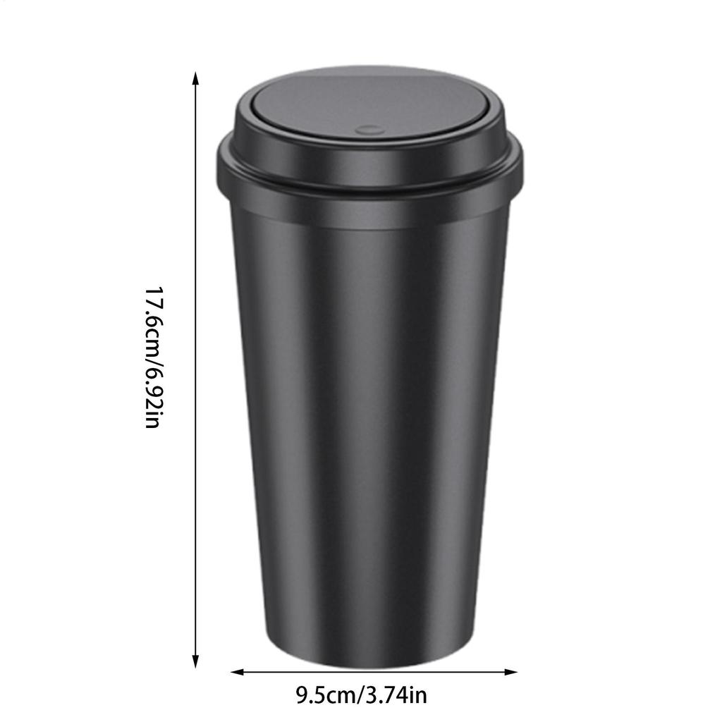 For Vehicle Car Trash Bin Car Accessories Trash Can Bin Waste Basket Leak Proof Container Storage Organizer Vehicle Accessories