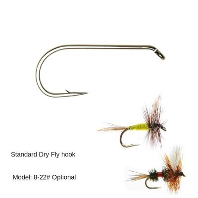 8#-22# Fly Tying Hook Long Shank Fly Fishing Hook 2024 Long Shank Fly Fish Hook  Fly Fishing