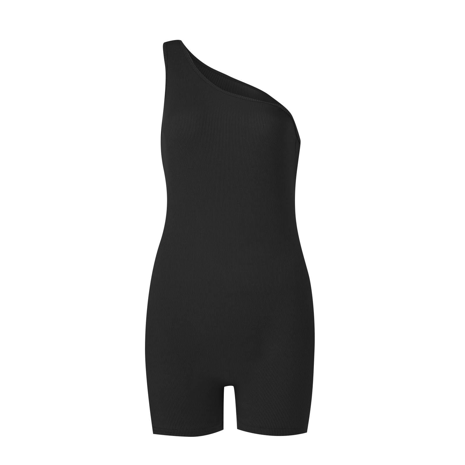 Женские однотонные спортивные леггинсы для йоги с открытыми плечами — фото 4