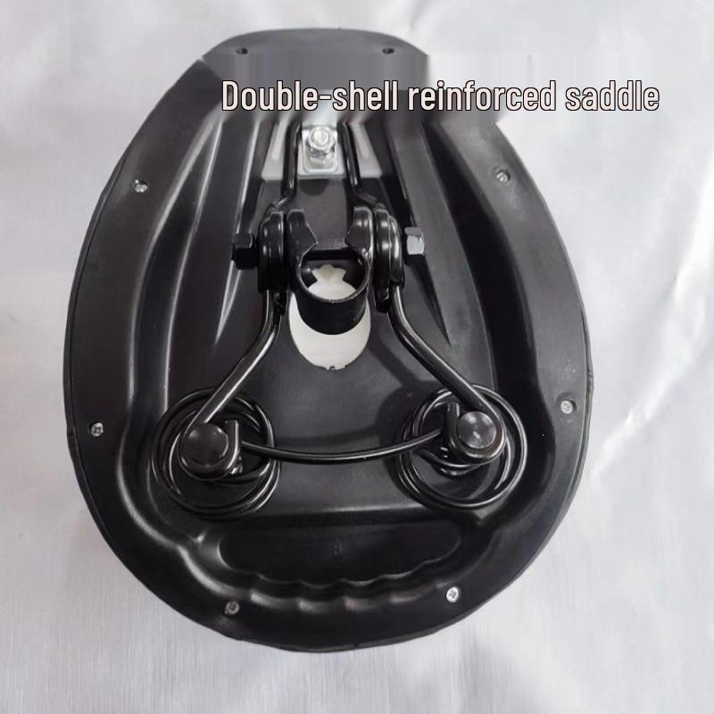 Universal Electric Bicycle Saddle with Five Springs & Thickened Rubber Pad
