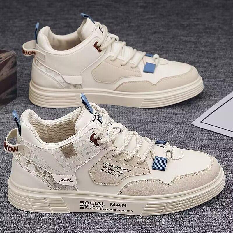 Lightweight Comfortable Casual Sneakers Man Spring Fashion Trend Men High Top Platform Skateboard Shoes Loafers Tenis Masculino
