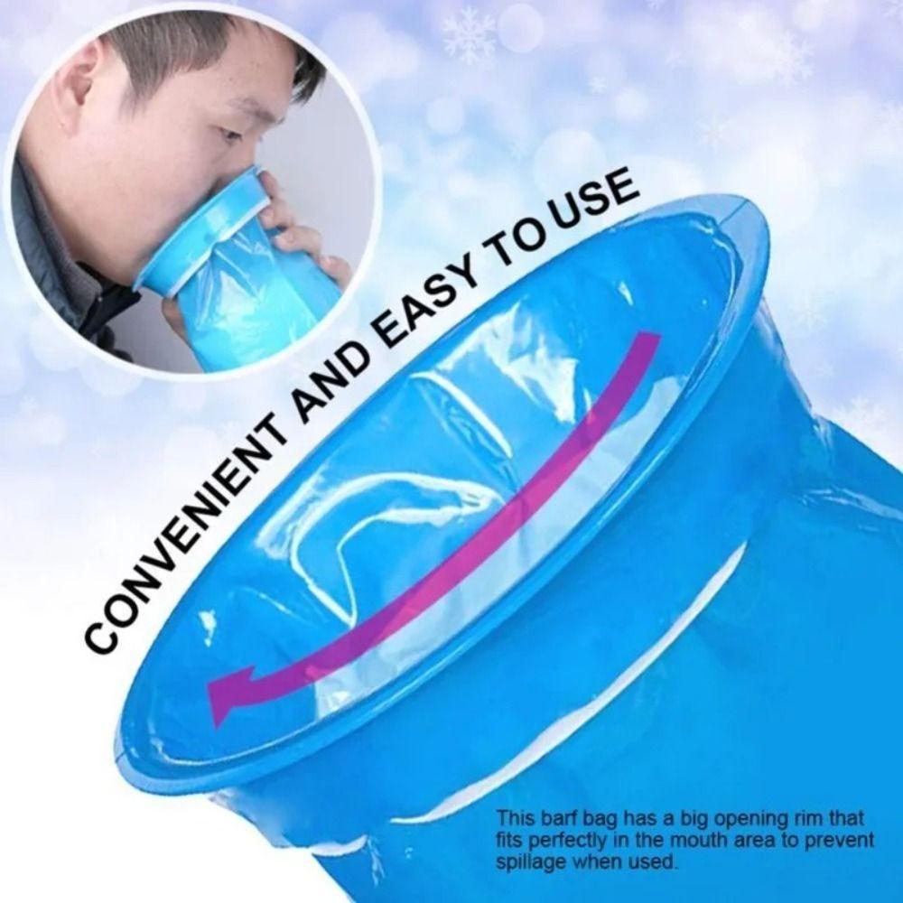 10Pcs 1000ML Nausea Vomit Bag Leak Resistant Disposable Barf Bags  Taxi Drivers